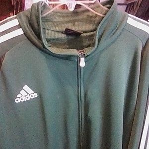 Adidas warmup jacket 2xl green